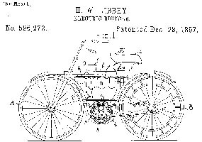 Andra patentet på en elmotorcykel / elscooter